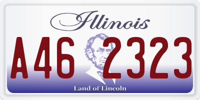 IL license plate A462323