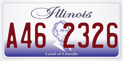 IL license plate A462326