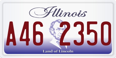 IL license plate A462350