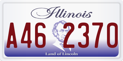 IL license plate A462370