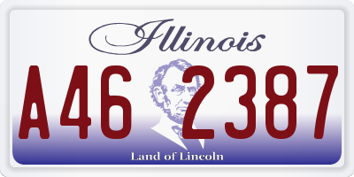 IL license plate A462387