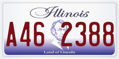 IL license plate A462388