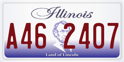 IL license plate A462407