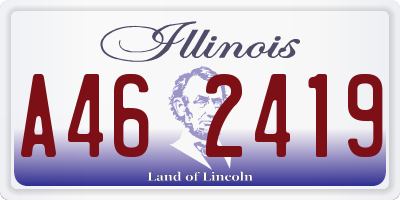 IL license plate A462419