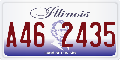 IL license plate A462435