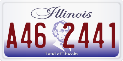 IL license plate A462441