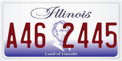 IL license plate A462445