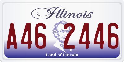 IL license plate A462446