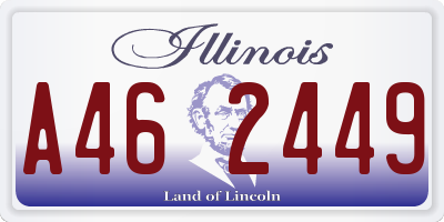 IL license plate A462449