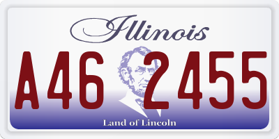 IL license plate A462455