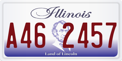 IL license plate A462457