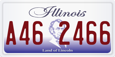 IL license plate A462466