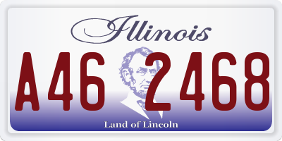 IL license plate A462468