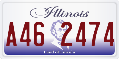 IL license plate A462474