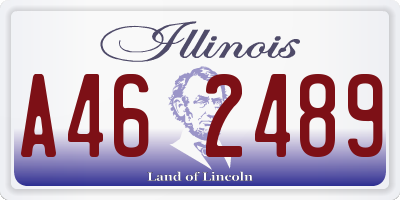 IL license plate A462489