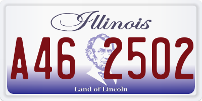 IL license plate A462502