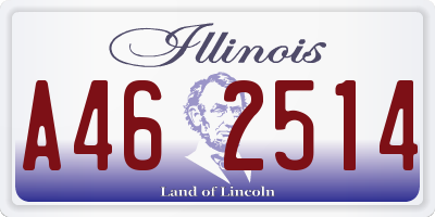 IL license plate A462514