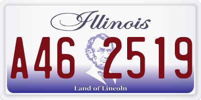 IL license plate A462519
