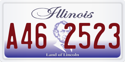 IL license plate A462523