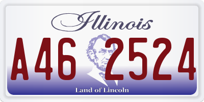 IL license plate A462524