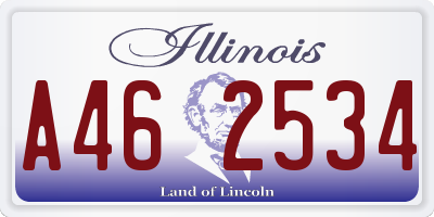 IL license plate A462534