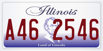 IL license plate A462546
