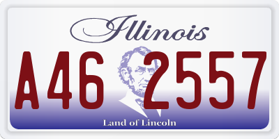IL license plate A462557