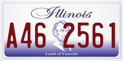 IL license plate A462561