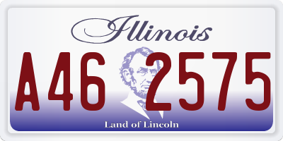 IL license plate A462575