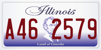IL license plate A462579