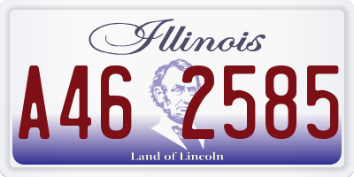 IL license plate A462585