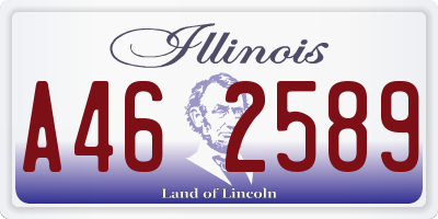 IL license plate A462589