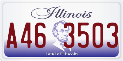 IL license plate A463503