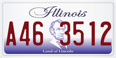 IL license plate A463512
