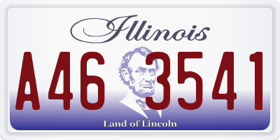 IL license plate A463541