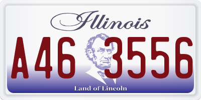 IL license plate A463556