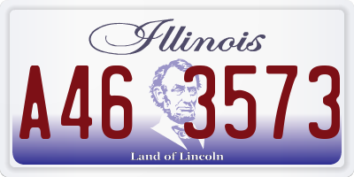 IL license plate A463573