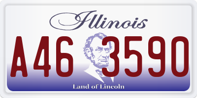 IL license plate A463590