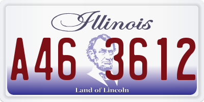 IL license plate A463612