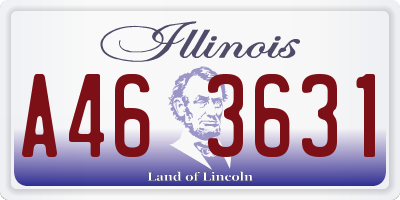 IL license plate A463631