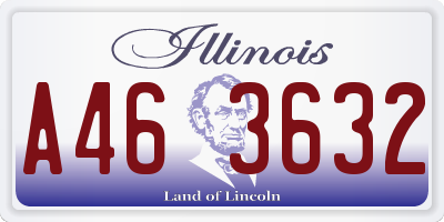 IL license plate A463632