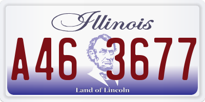IL license plate A463677