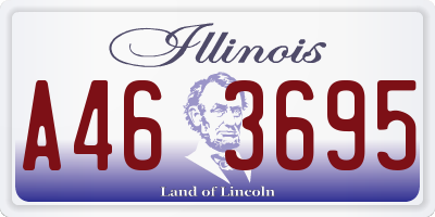 IL license plate A463695