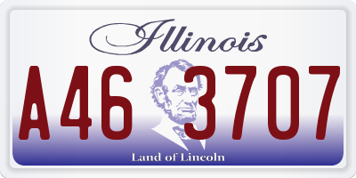 IL license plate A463707