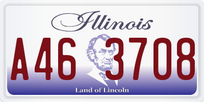 IL license plate A463708