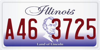 IL license plate A463725