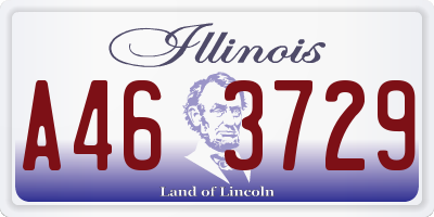 IL license plate A463729