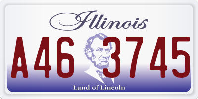IL license plate A463745