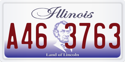 IL license plate A463763