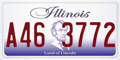 IL license plate A463772